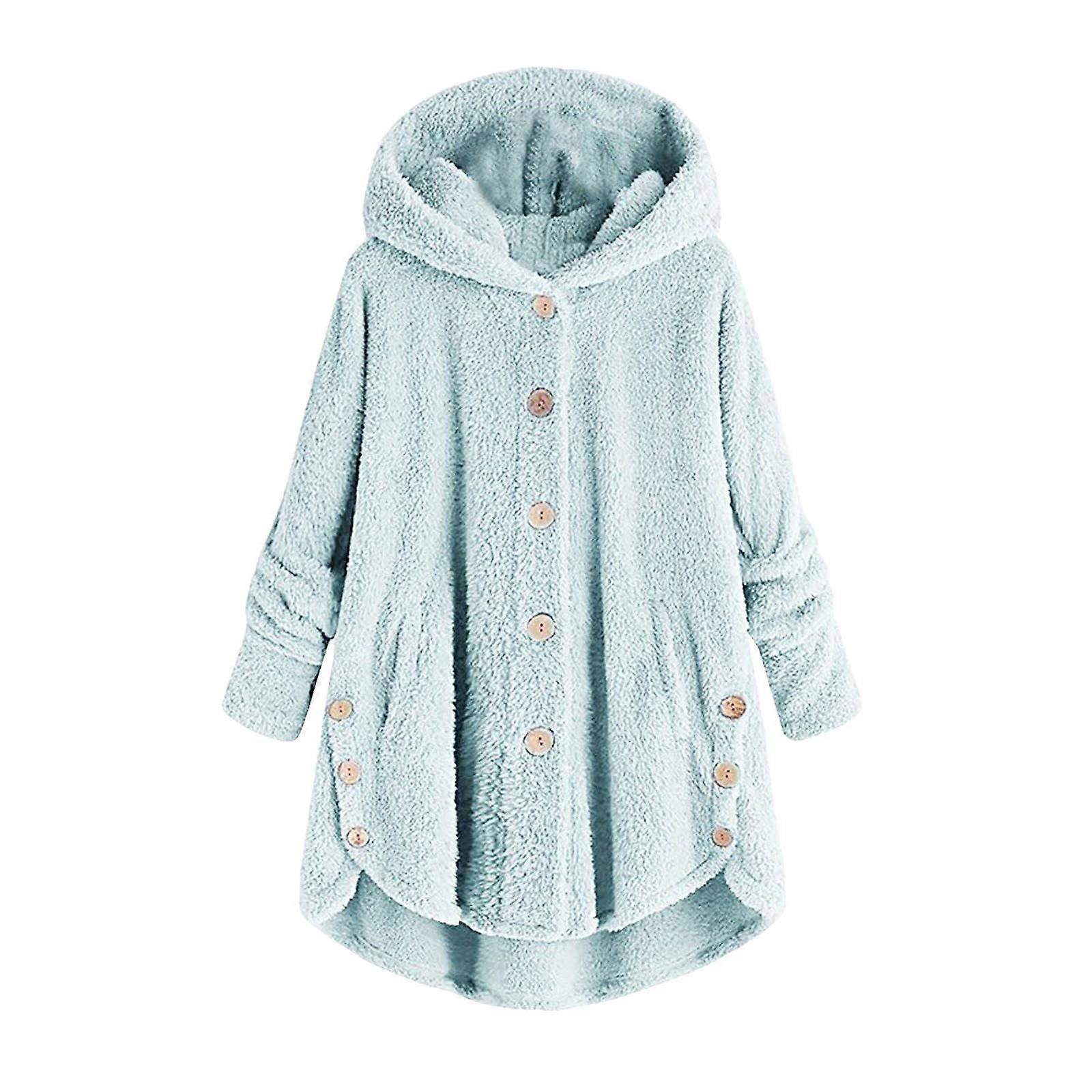 Women Winter Jacket Lightweight Long Sleeve Zip Up Rain Coat Oversized Lined Down Outerwear Blue 4XL Comfy Blouse