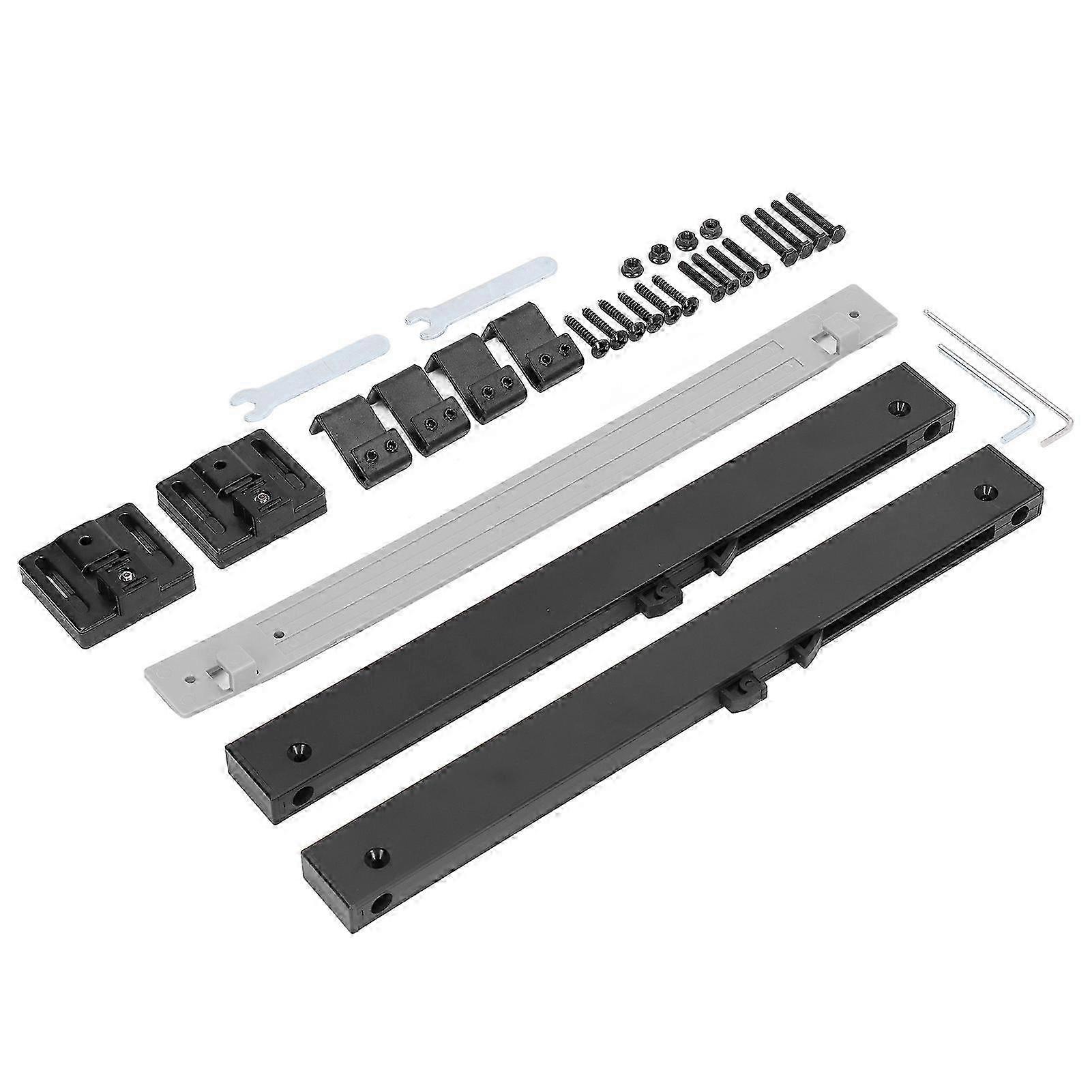 Revamped Barn Door Hardware Kit with 2 Pcs Soft Close Mechanism Spring Buffer Damper for 120-240lbs Sliding Door