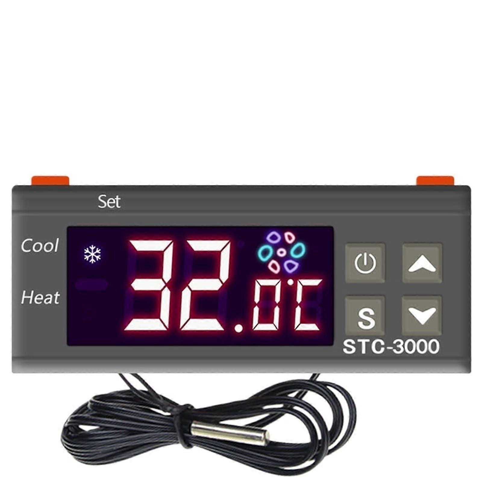 STC3000 Digital Temperature Controller Thermostat Thermoregulator Temperature Sensor Relay Heating Cooling Incubator(110V220V)