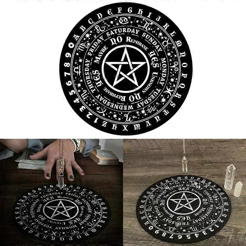 Pendulum Board Dowsing Divination Board Astrology Pad Rubber Board Message Board