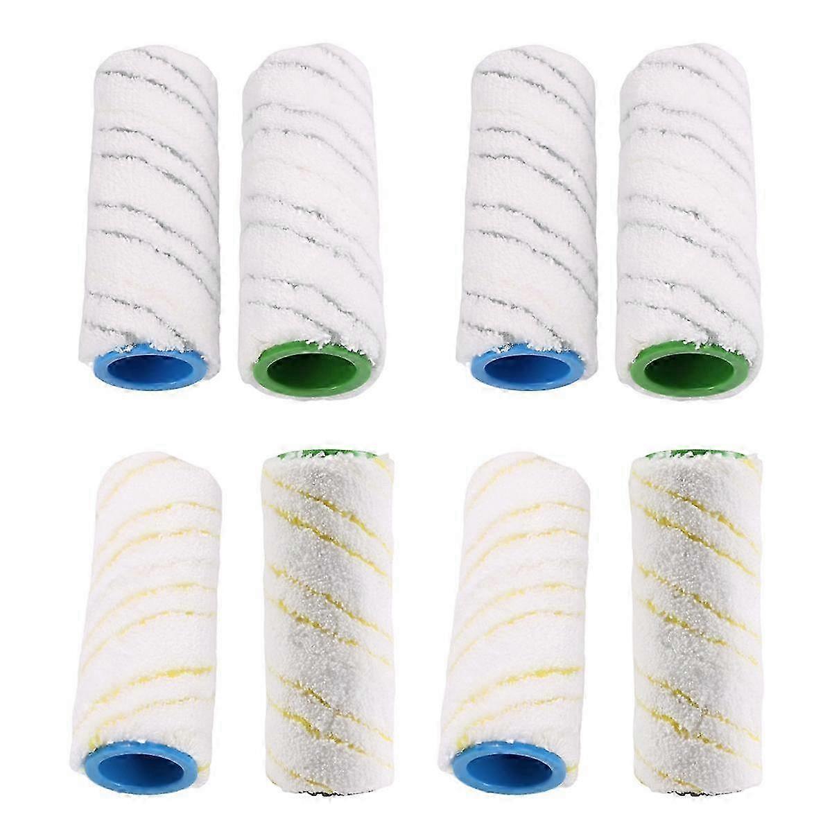 8 Piece Set of Rollers for FC7 FC5 FC3 FC3D Electric Floor Cleaner 2.055-007.0 / 2.055-006.0