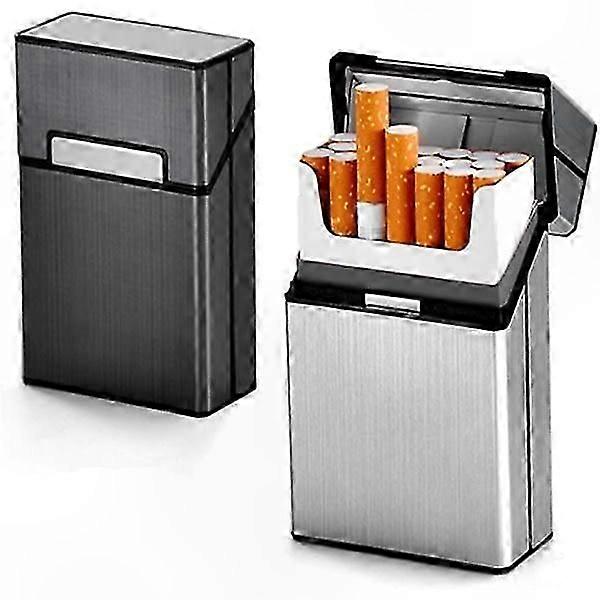 Aluminium-Flip-Zigarettenetui, 2er-Pack, für 20 Zigaretten pro Karton