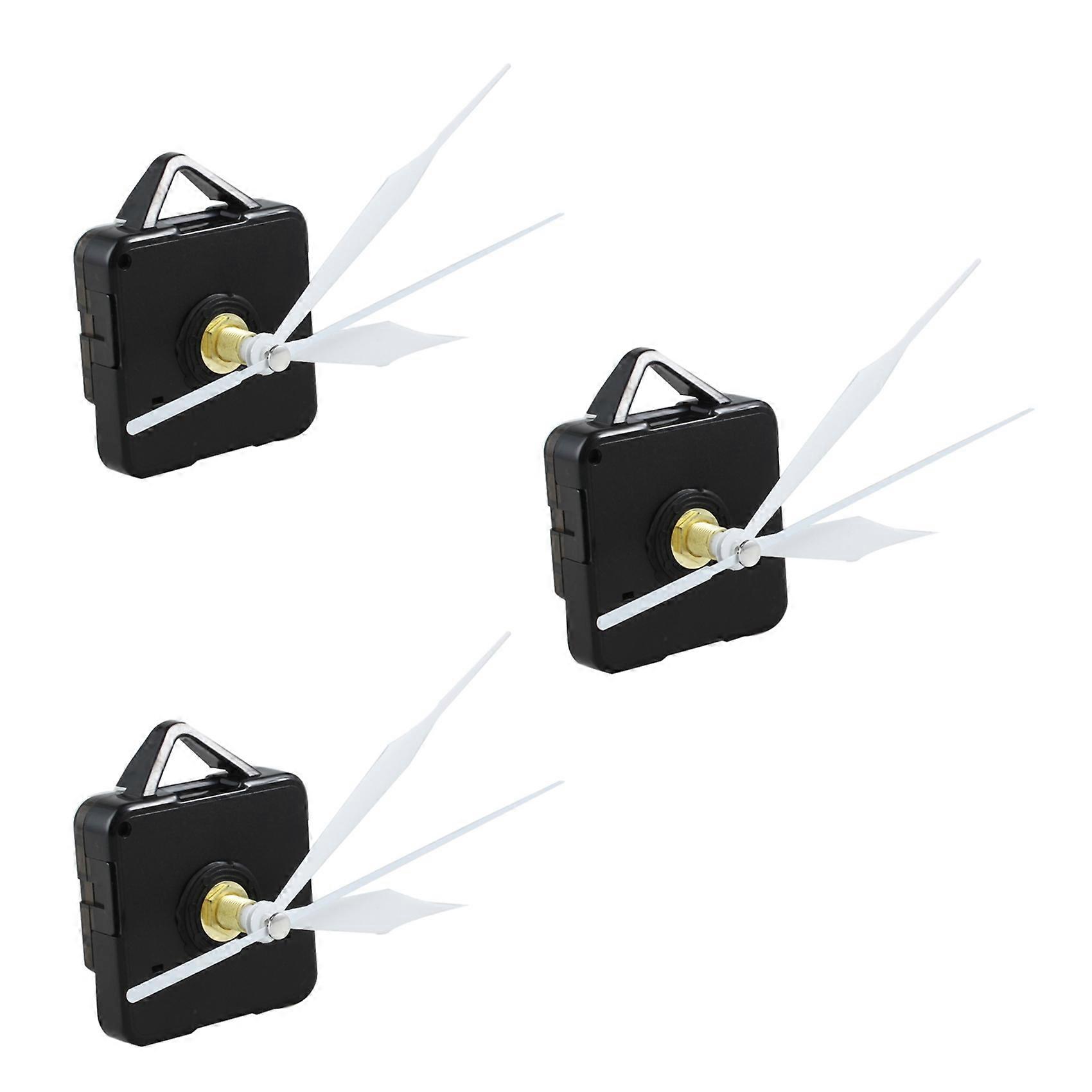 3 Pcs White Hands Quartz Wall Movement Mechanism Repair Parts Tool
