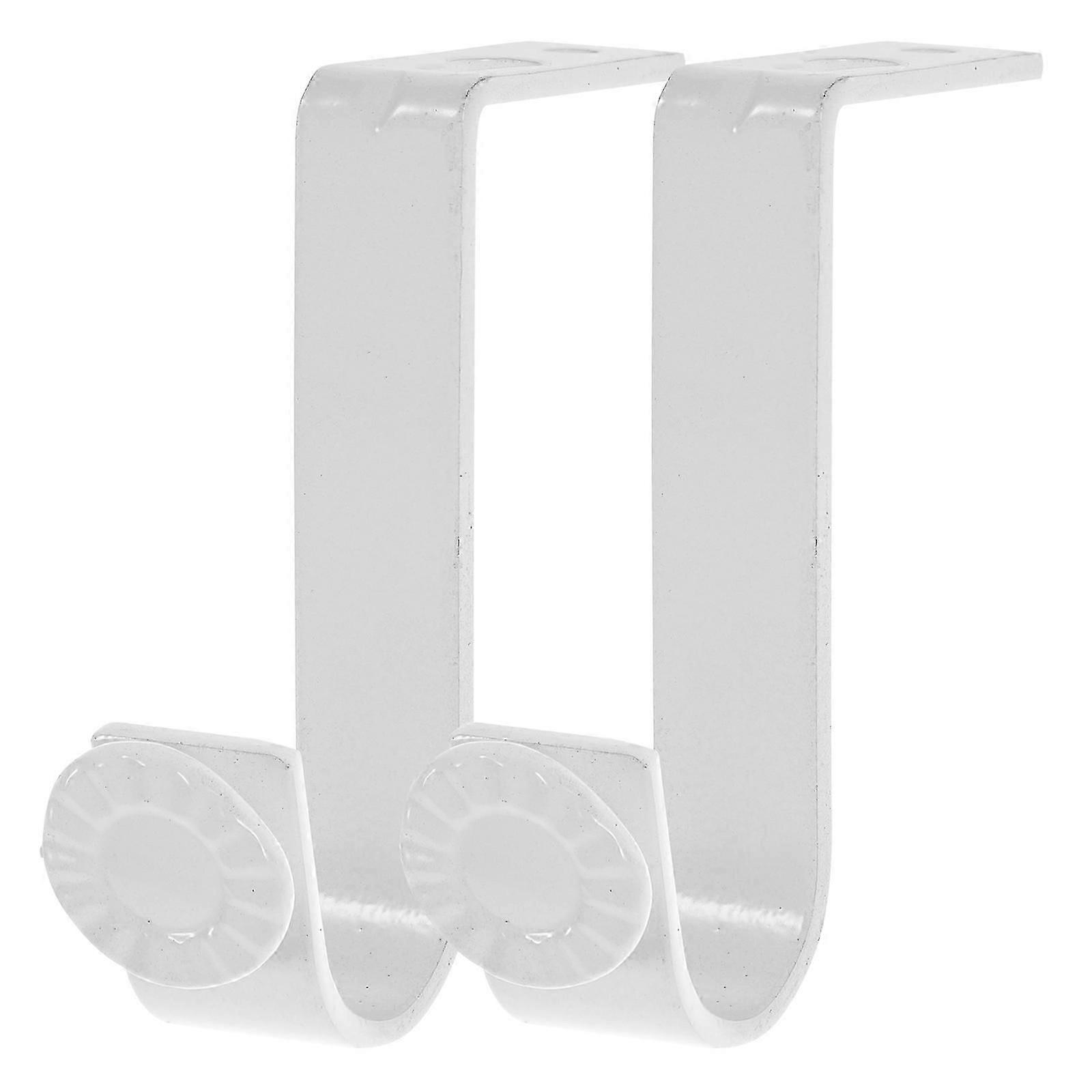 2pcs Curtain Bracket Blind Curtain Rod Bracket Curtain Rod Hook Iron Bracket