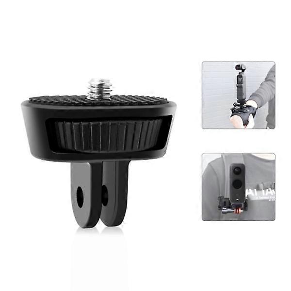 1/4 inch screw adjustable ABS action camera tripod adapter