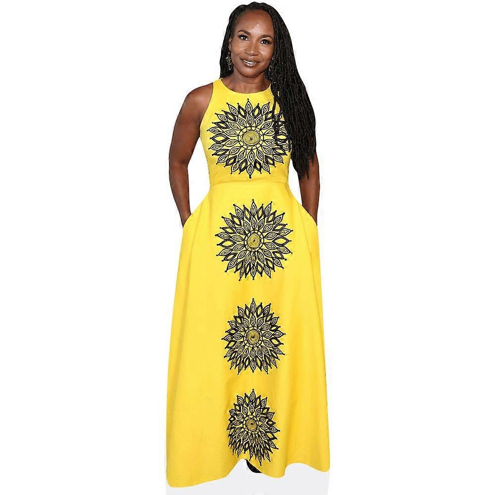 Miko Marks (Yellow Dress) Cardboard Cutout (lifesize OR mini size). Standee. Stand Up.