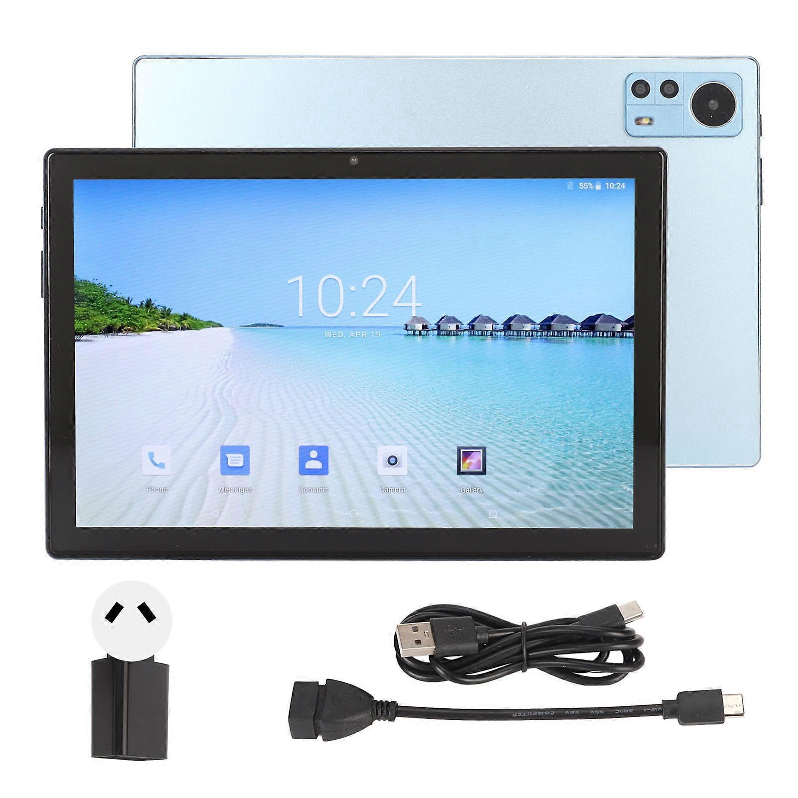 10.1 Inch Android Tablet 2GB RAM 32GB ROM Octa Core 4G Calling Dual Camera WiFi Blue