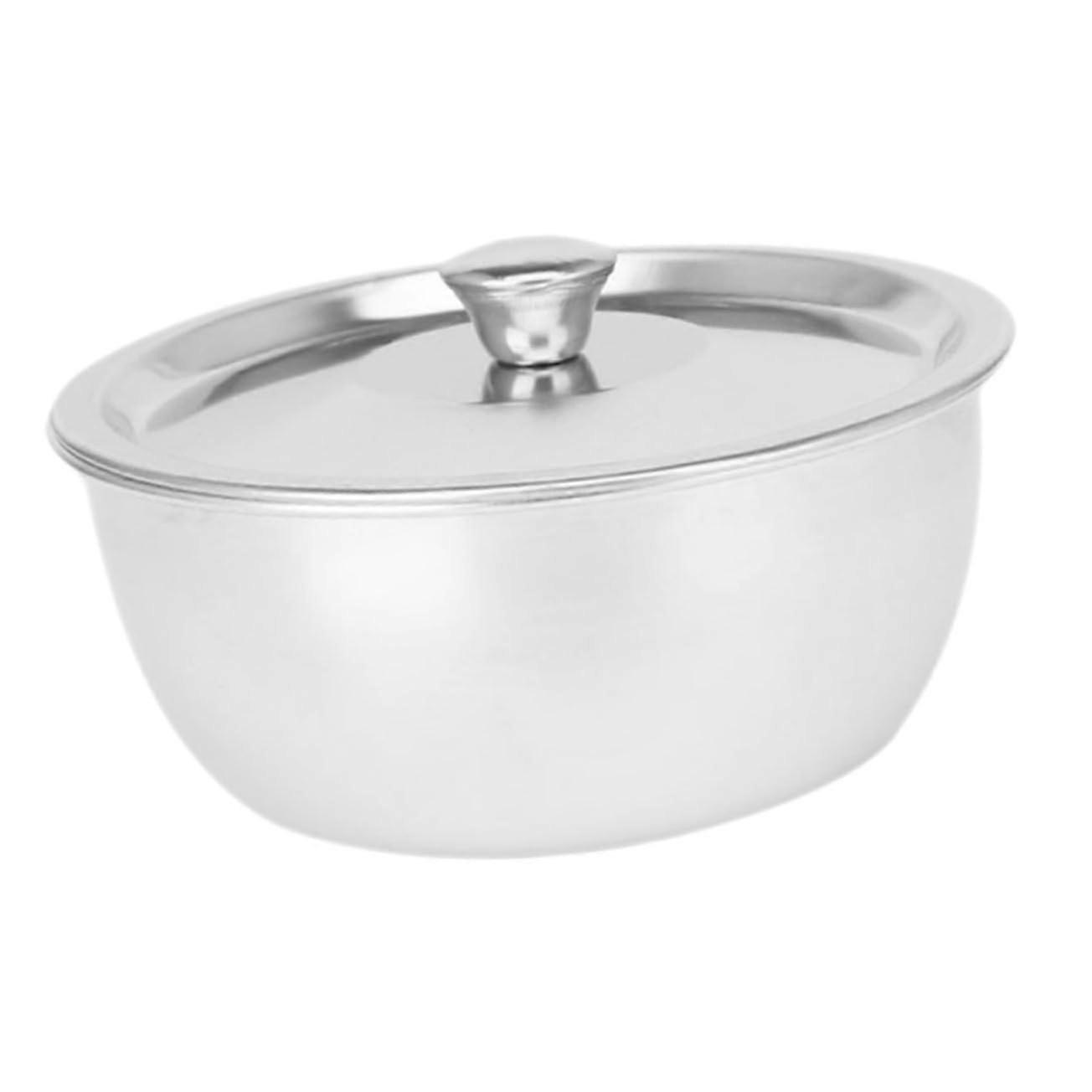 Durable Steel Bowl for Toddlers 304 Stainless Steel With Lid Ideal for Cereal Plates and Bowls Set