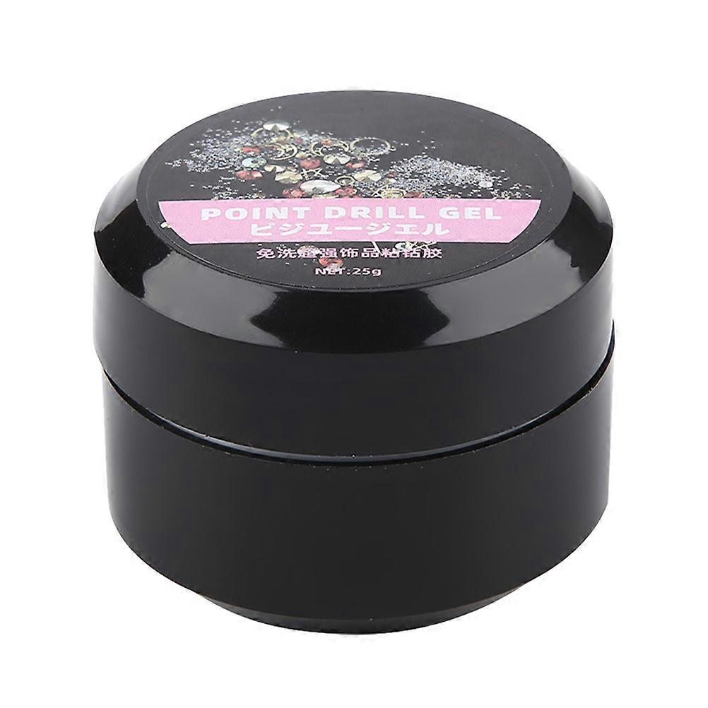 Nail Decoration Manicure Gel Nail Point Drill Sticking Accessory Black Liquid Suitable for Professional Use 1Pack