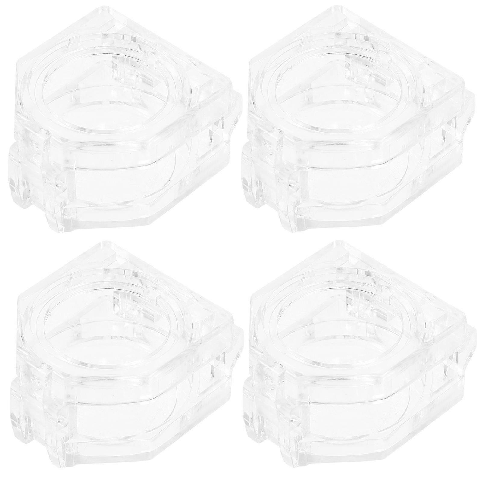 Transparent Push Button Protector Covers (4pcs) – Scratch Resistant Protective Caps for Emergency Stop and Start Switches