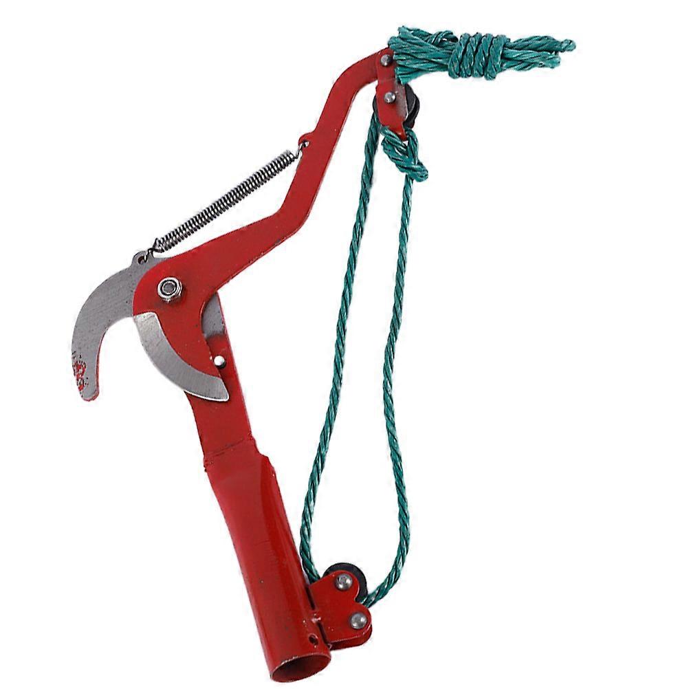 Pruner Double Pulley for Gardening Use 1Pcs Red Garden Scissors Tool