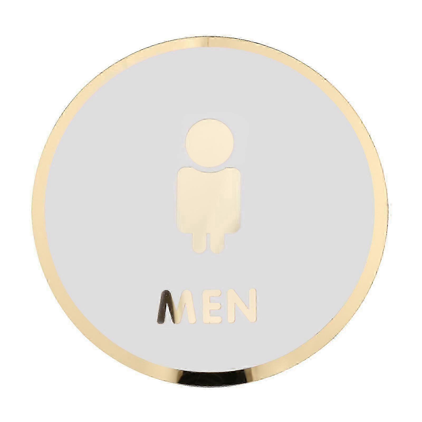Unisex bathroom sign 3D restroom sign decoration, suitable for office or business, acrylic restroom sign, bathroom decal, style C