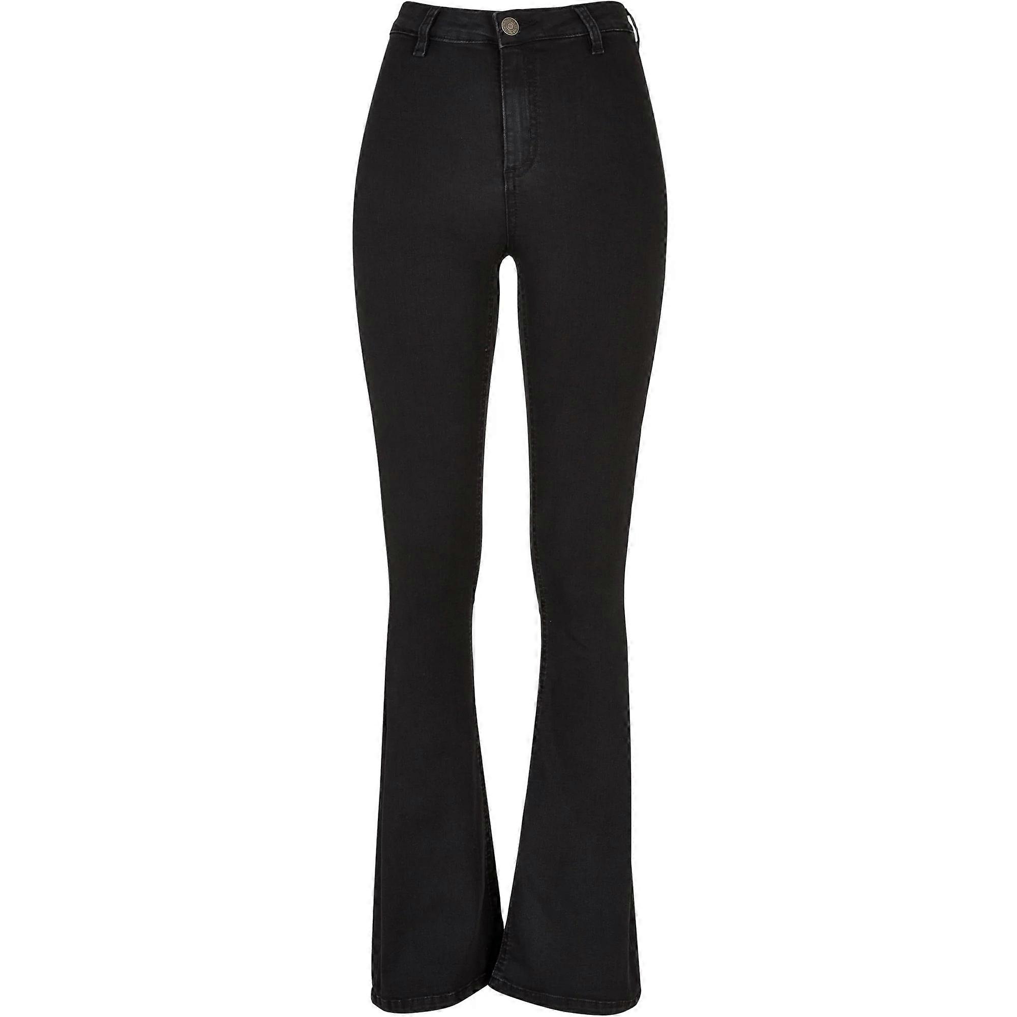 Urban Classics Dames Denim Stretch Bootcut Jeans