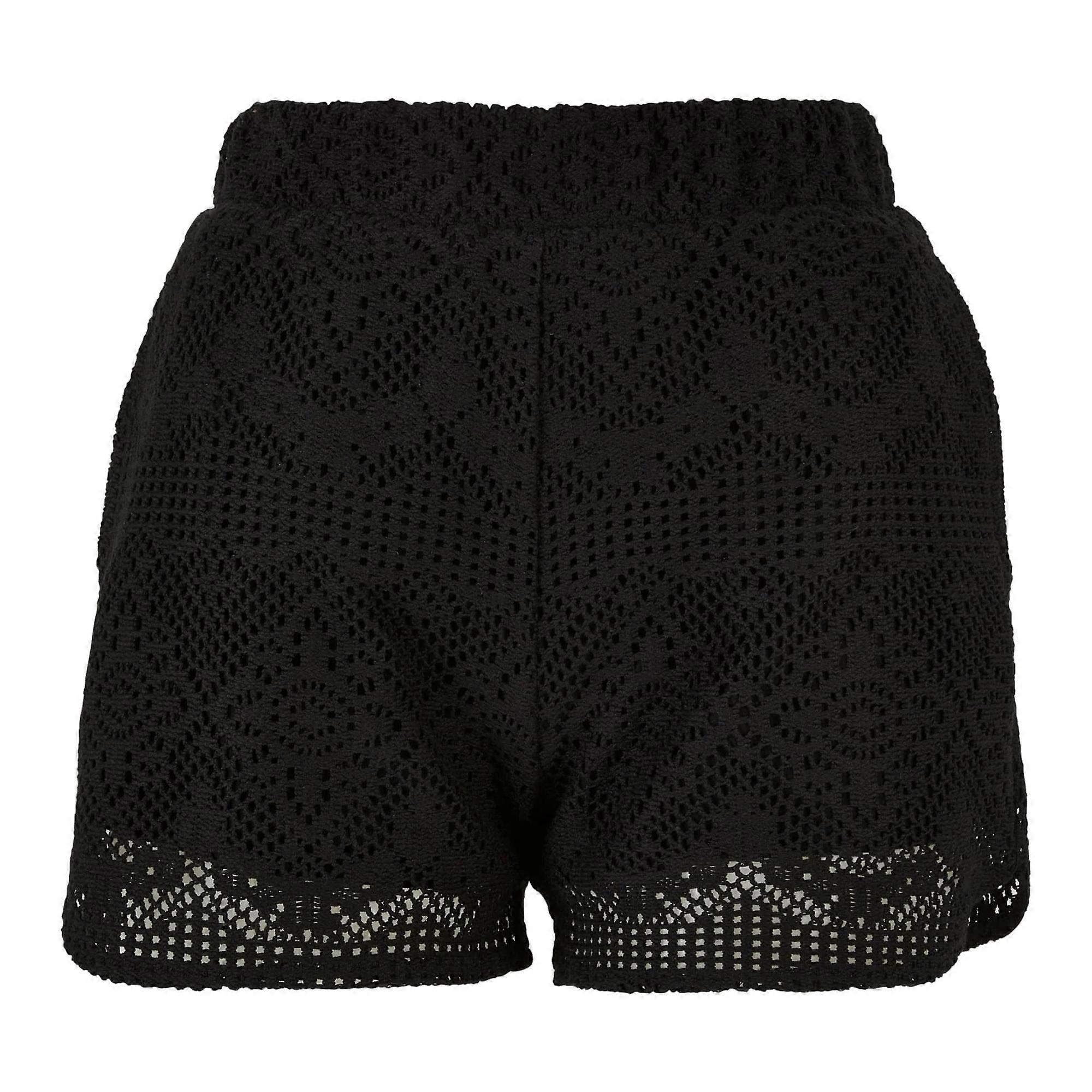 Urban Classics Femmes/Dames Dentelle Crochet Resort Shorts Noir XS