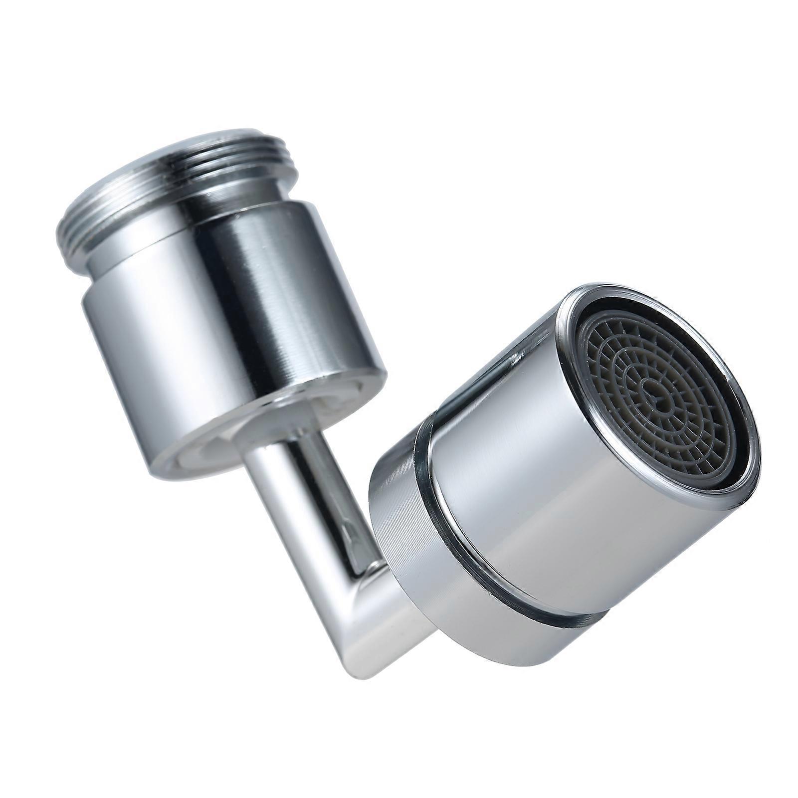 Universal 720° Swivel Faucet Aerator Filter Silver 22mm Extender
