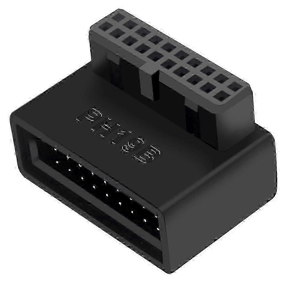 PH19B USB 3.0 Internal Header USB3.0 19/20P Socket 90 Degree Adapter Converter compatible Computer M