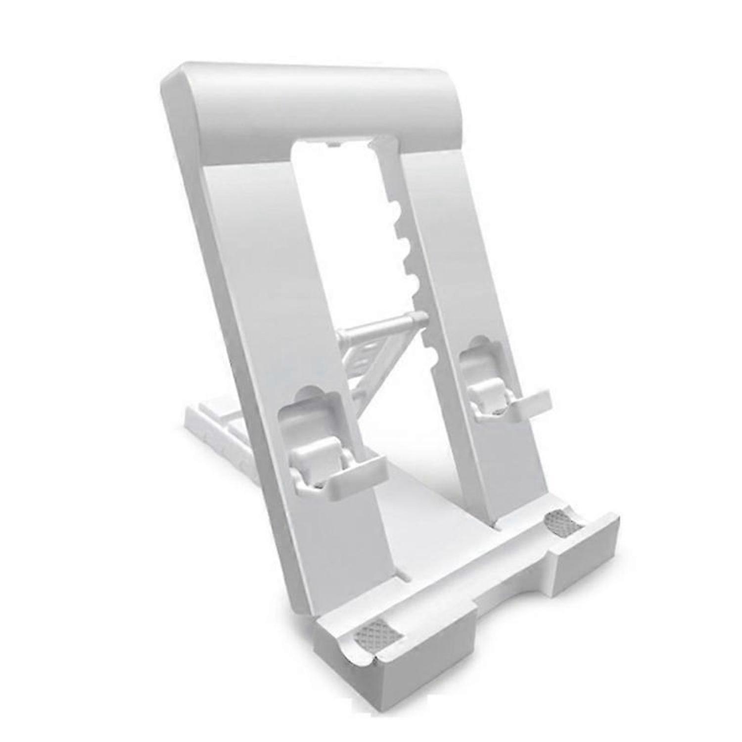 Desktop Tablet Computer Stand Multi-Stage Foldable Portable Desktop Student Learning Machine Stand for (White)