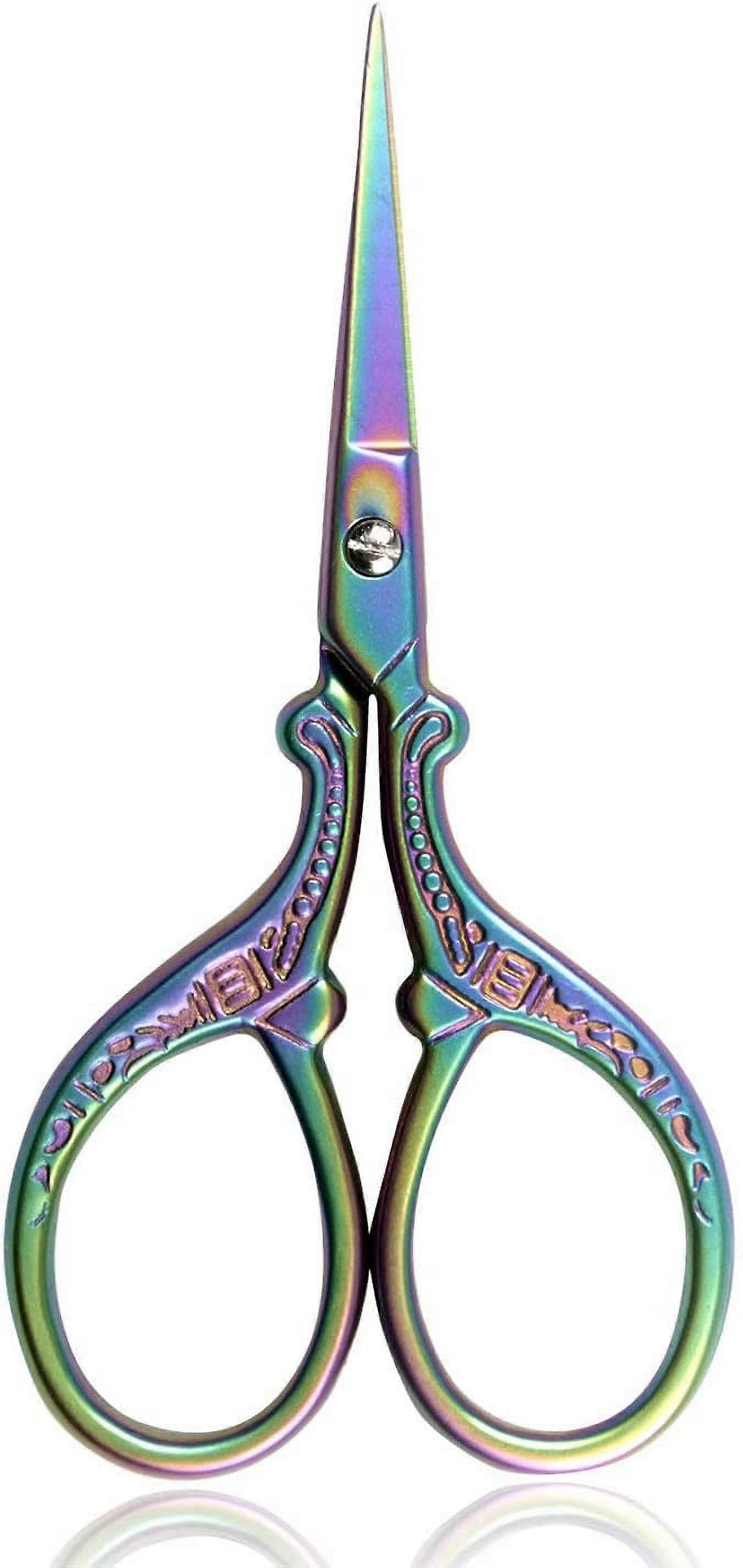 BIHRTC 3.6" Mini Embroidery Scissors Sewing Craft Scissors Stainless Steel compatible with Sharp Tip Shears for Needlework Threading Art DIY Tools