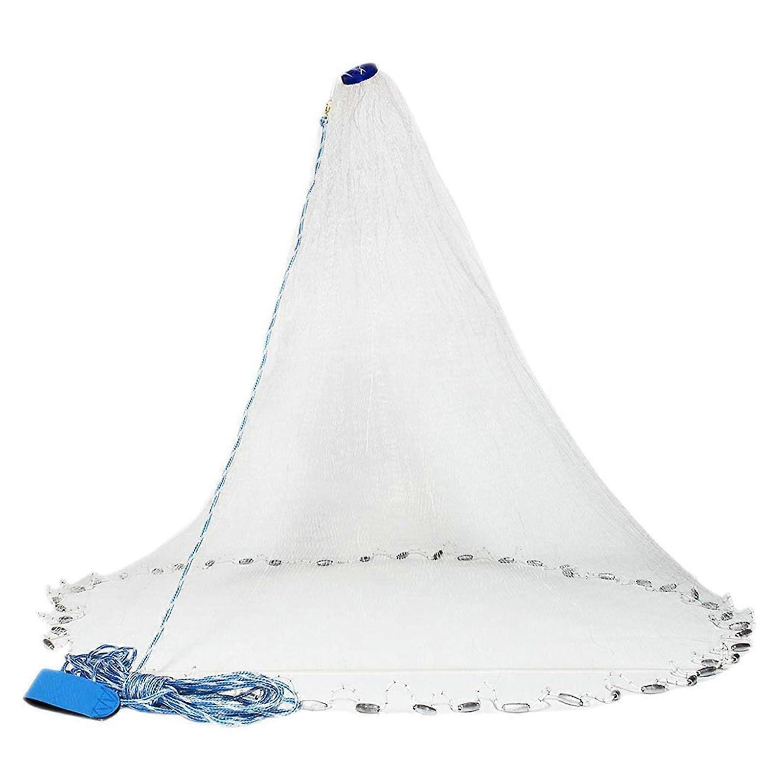 3/8' Size Fishing Cast Net Professional Casting Net With Heavy Duty Sinker Weight