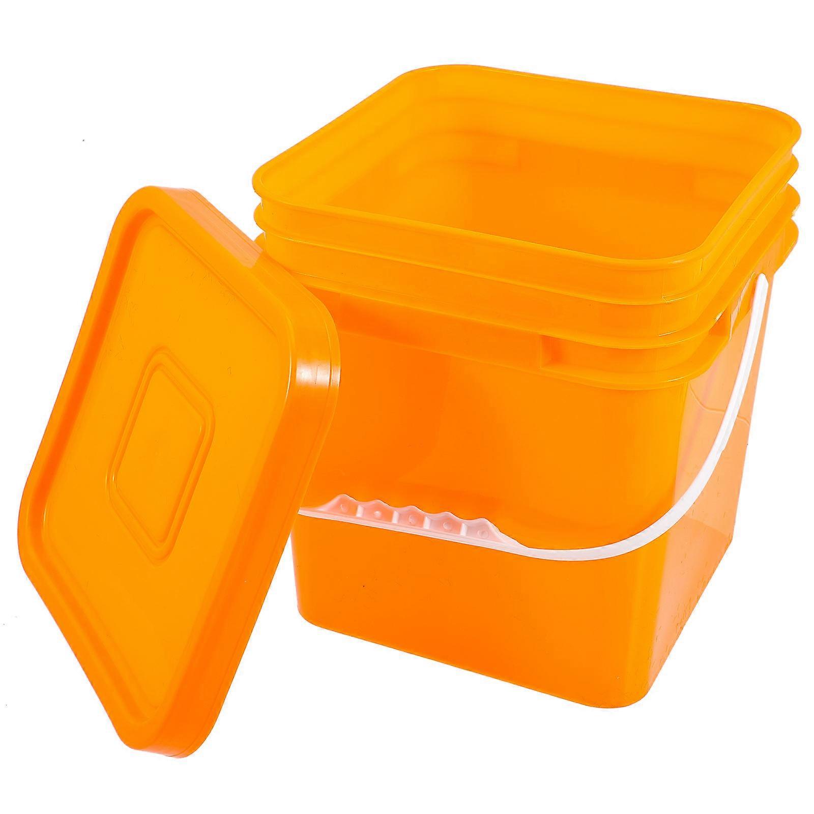 Laundry Container Plastic Sealed Lid Bucket for Storage Household Laundry Detergent