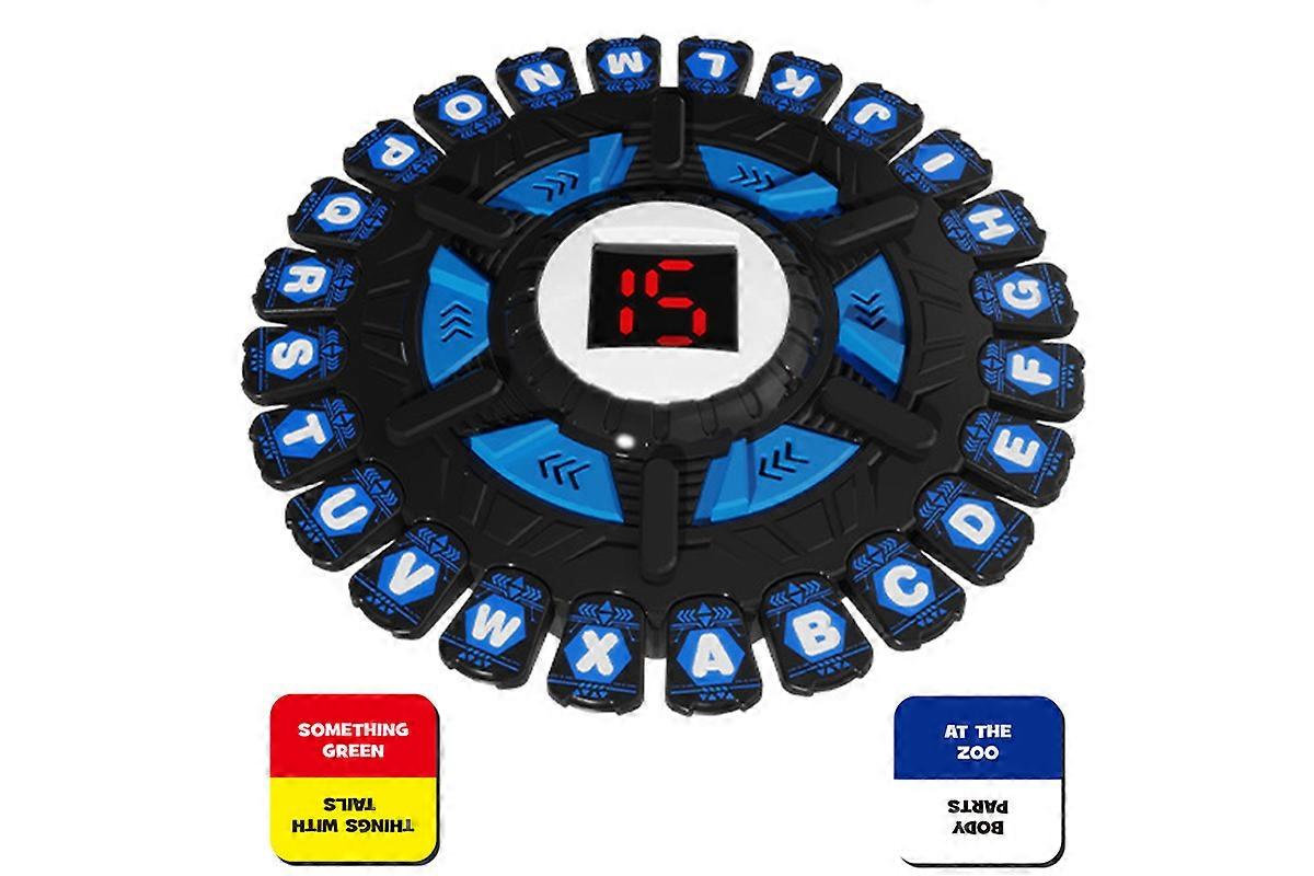 Alphabet Chess Board Game 15 Seconds And 36 Category Cards Family Games -Blue