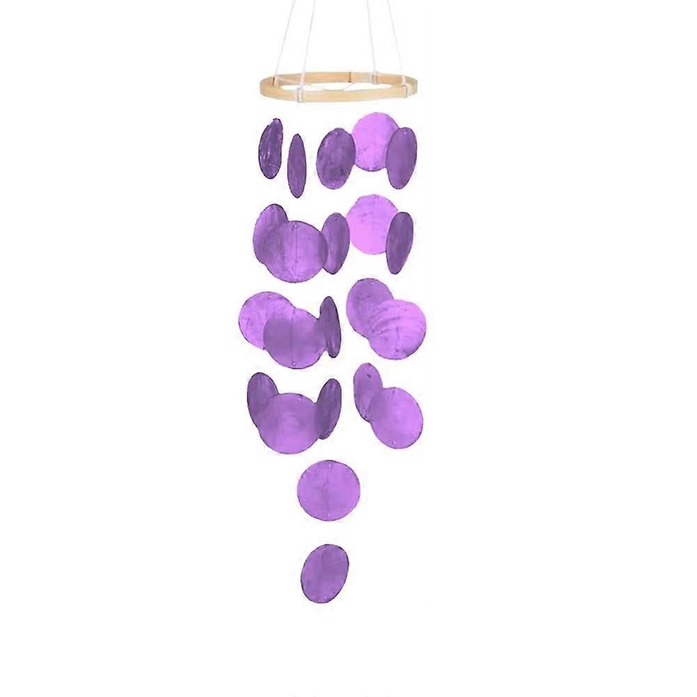 Shell Wind Chimes for Outside Garden Coastal Hangable Ornament B
