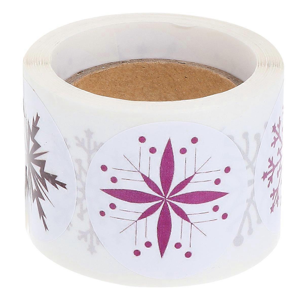 200Pcs Christmas Snowflake Decorative Stickers Self-Adhesive For Scrapbooking With Assorted Color