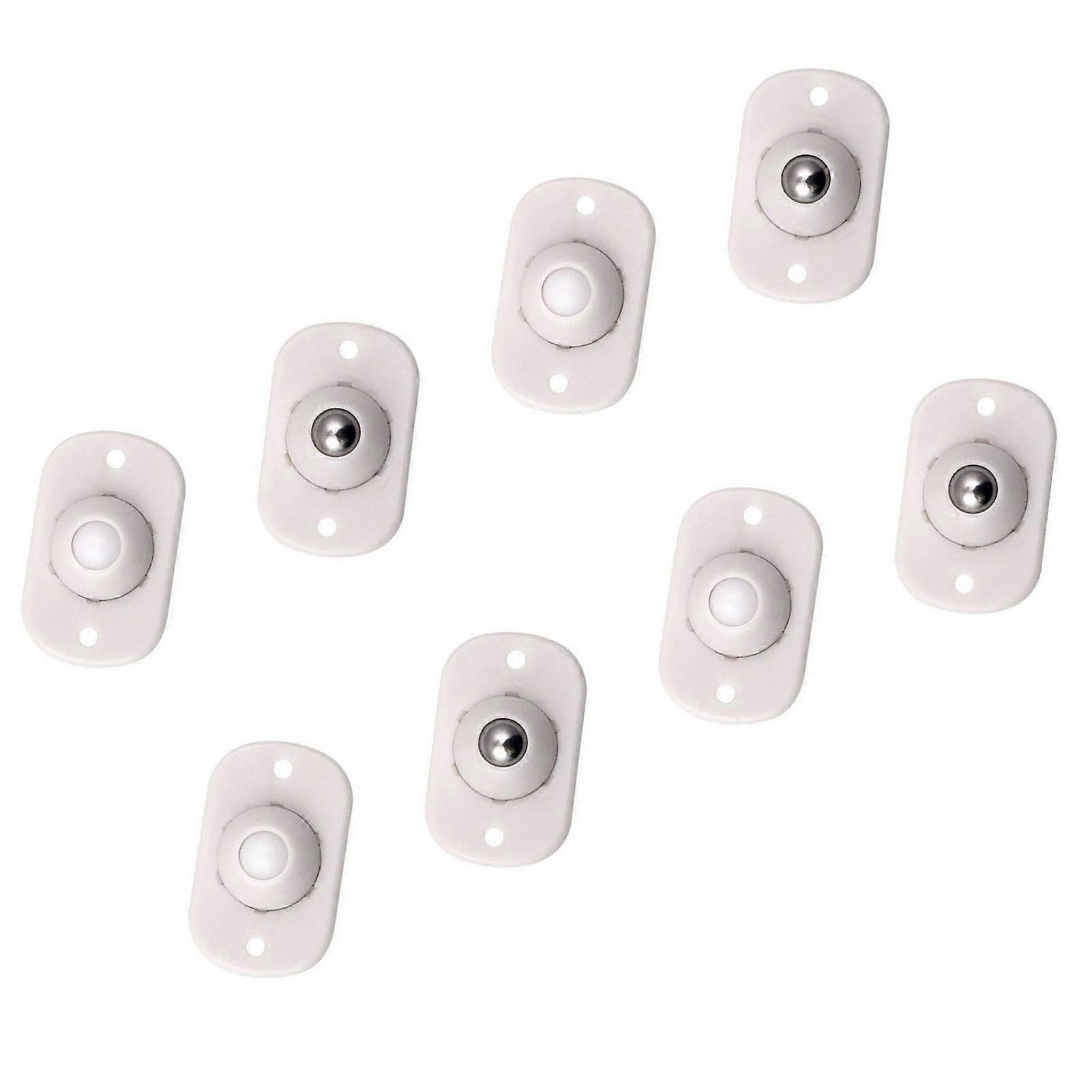 8Pcs 45x14mm Self Adhesive Mini Casters Quiet Roller Wheels