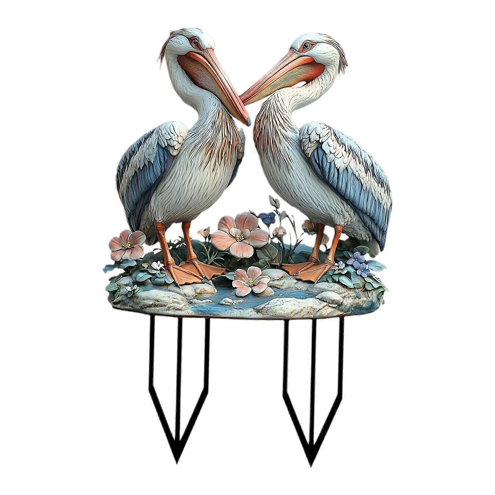 2D Flat Acrylic Ornament Garden Stake Board DIY Crafts Multipurpose Valentines Day Plaque For Lawn Porch