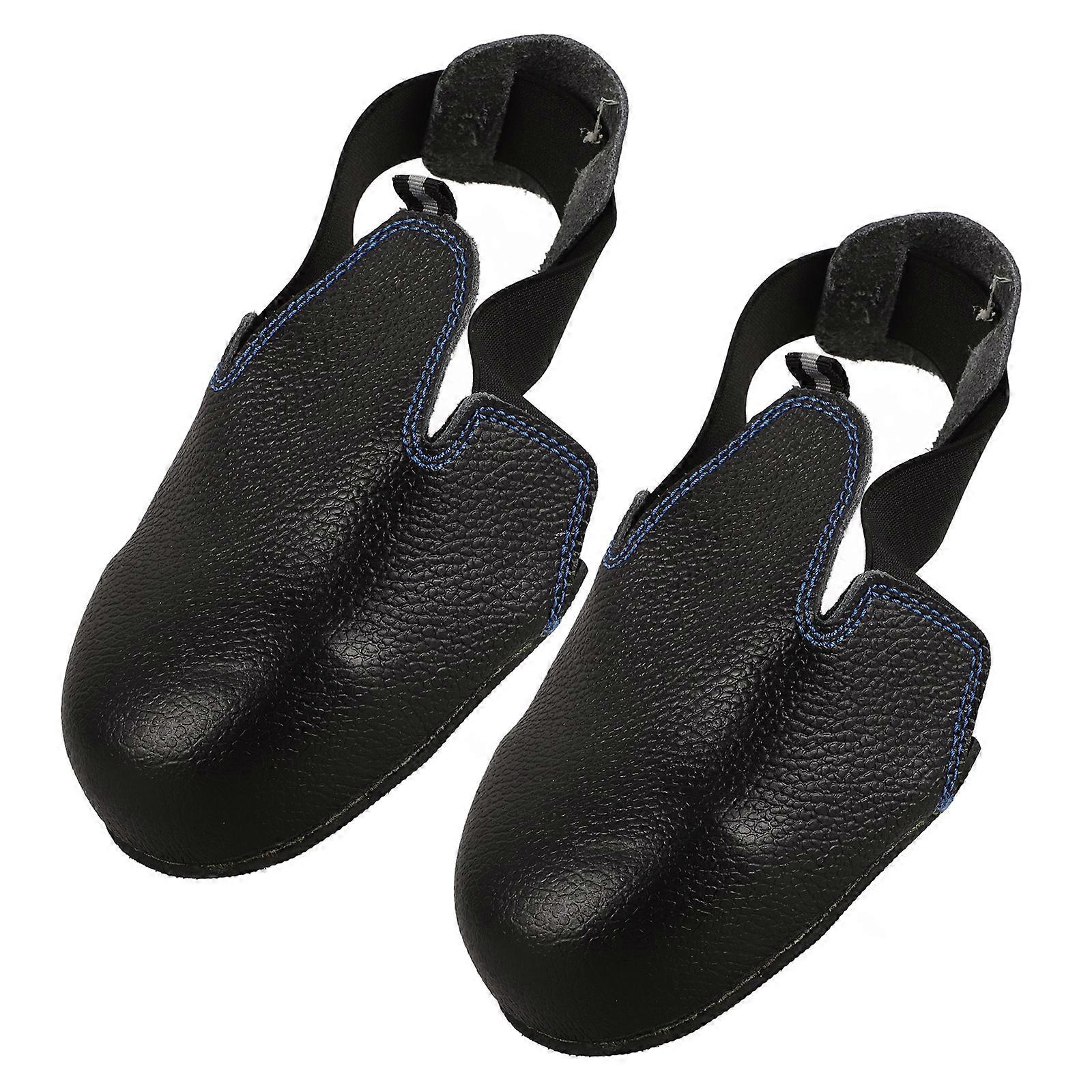 Anti-Collision Shoes Reusable Overshoes for Factories Black Steel Material with Puncture Resistance 1 Pair
