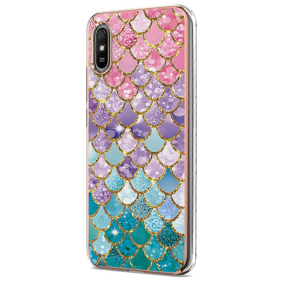 Shockproof Phone Case Luxury Pattern Cellphone Protection Shell for 9a Tpu 1Pack