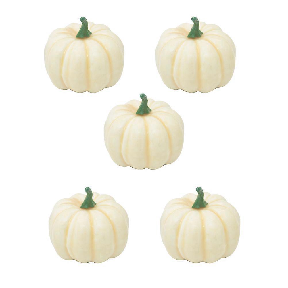 Simulation Pumpkin Pumpkin for Decoration 12Pcs White Foam Halloween Decor