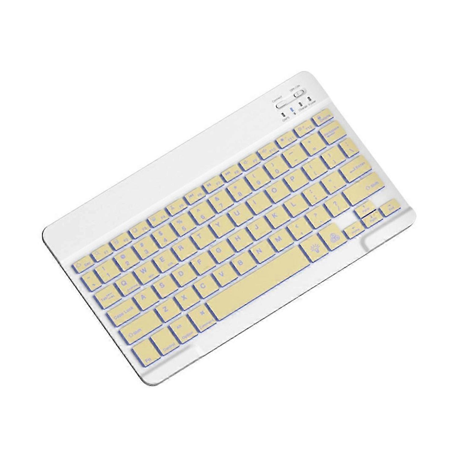 10inch Backlit Keyboard Bluetooth Protable Mini Mute Keyboard C