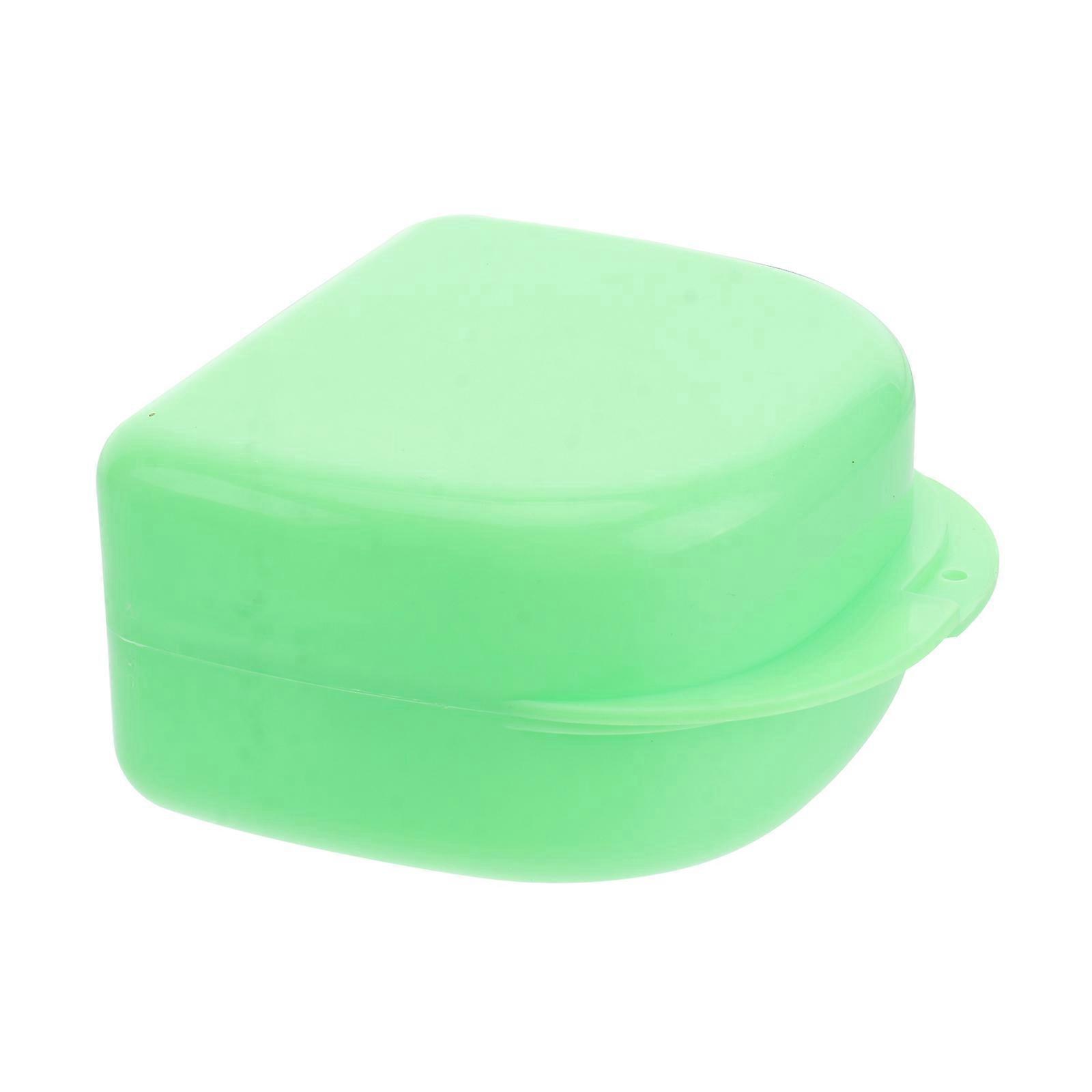 Dental Retainer Box Mouth Guard Case with Vent Holes for 1 Unit Use