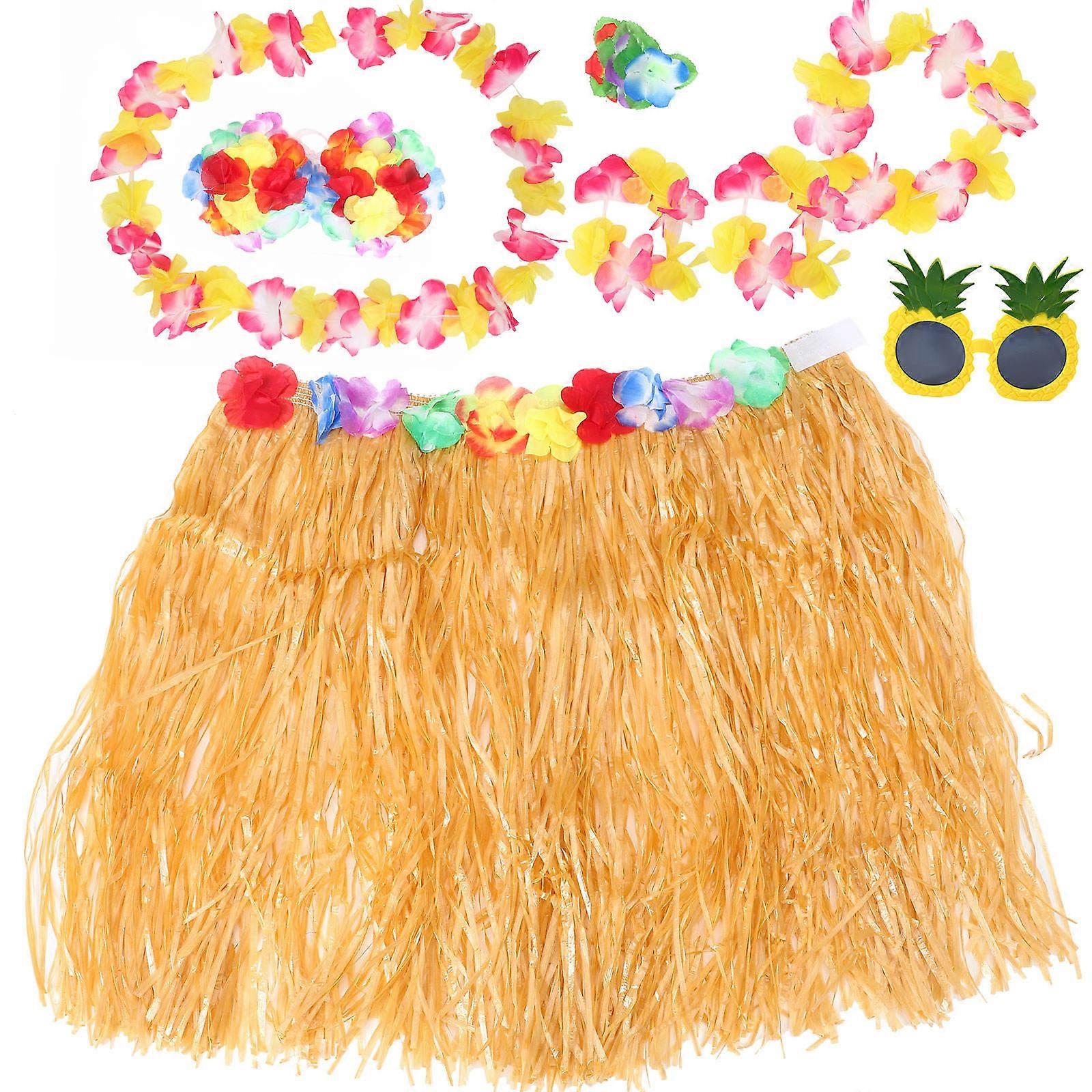 Luau Party Decorations Hawaiian Leis Garland Set for Party Use 1Set