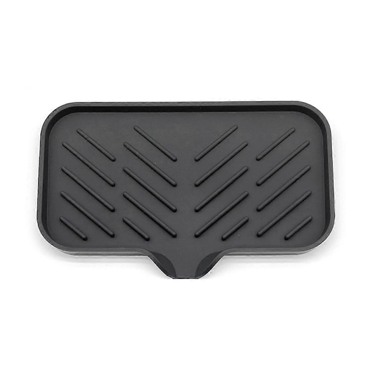 Self Draining Soap Bar Holder Silicone L black