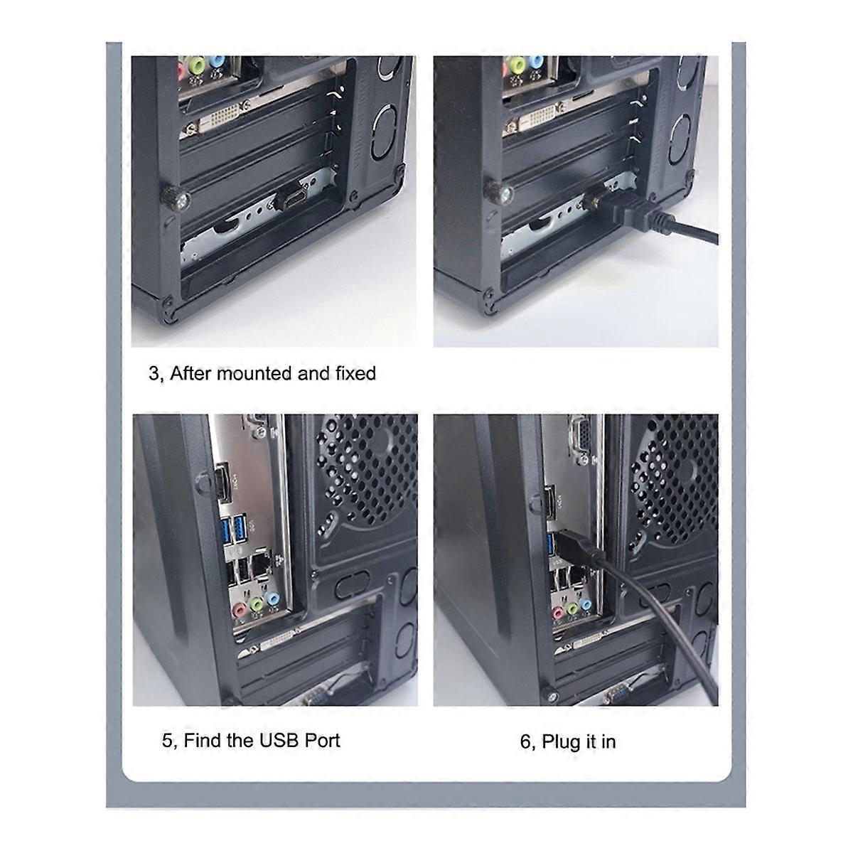 Computer Desktop Switch Internet Cafe USB3.0 External Power Button(A)