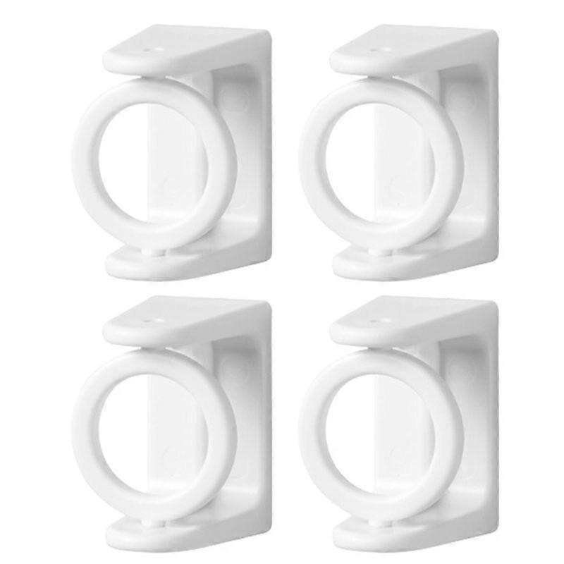 360�� Rotatable Retractable Pole Fixator for Non-drilling Strong Adhesive Hooks Towel Rod Shower Curtain Rod Bracket