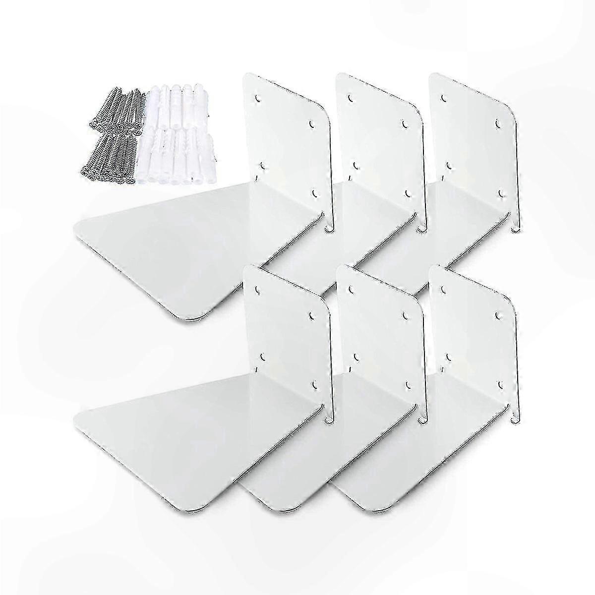 Floating Wall Shelf Set for Storage and Display with Perforated Design
