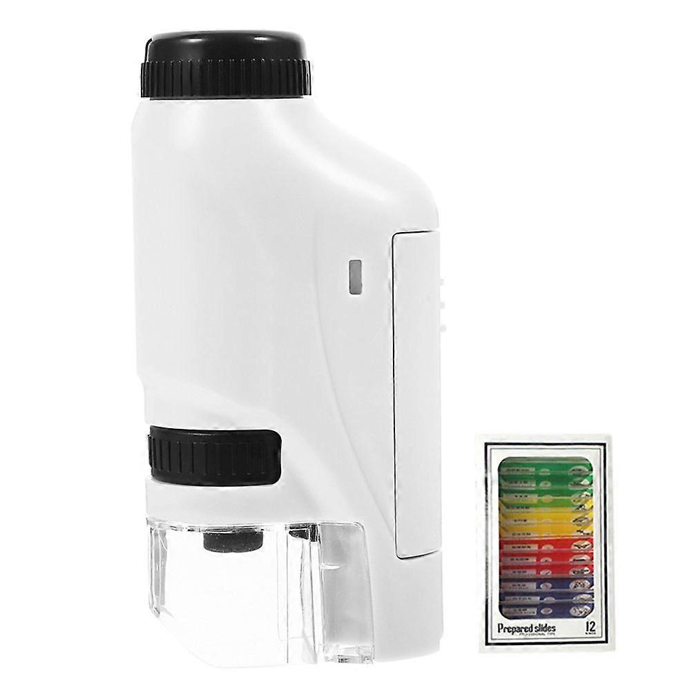1 Set Monocular Microscope Simple Biological Magnifier Laboratory Accessory No Battery