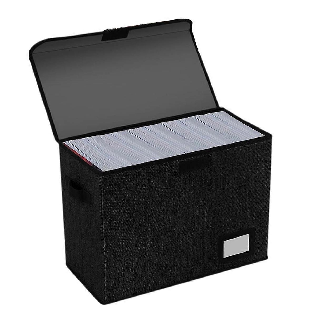 Comic Book Storage Boxes, Back to School Fold Comic Short Box Case with Lid, Book Bin Container Hol