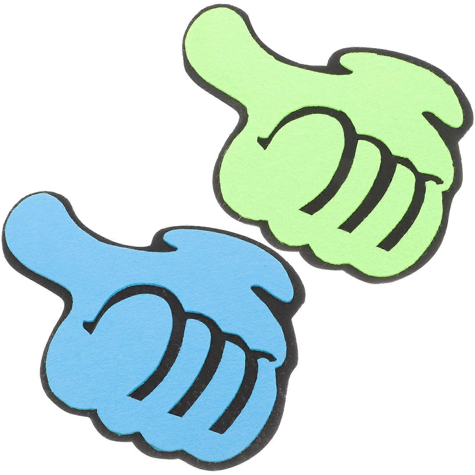 Inspirational Ornament Thumbs Up Decorative Props for 8Pcs Set