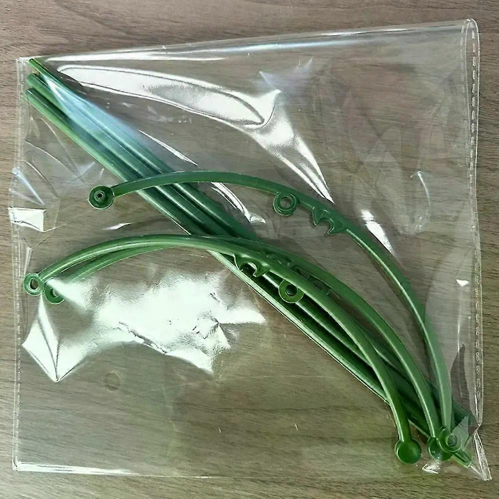 3 Set Durable Green Plant Support Pile Half Round Easy to Use Bonsai Fixing Rod Removable Garden Plant Stake Holder