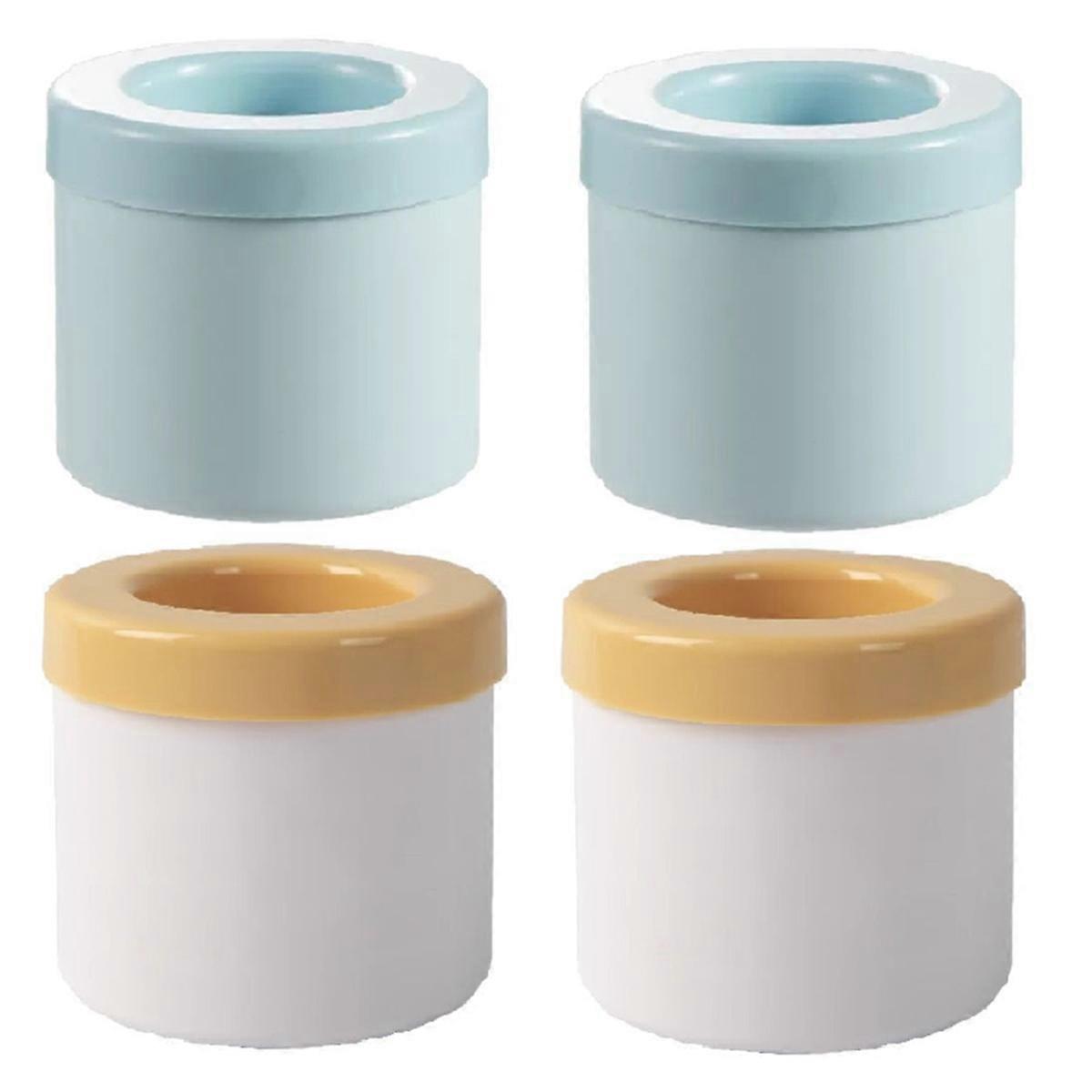 Cylindrical Ice Tray Squeeze Ice Cup Mini Square Ice Ball Mold Easy-to-Release Ice Ball Mold for Hom