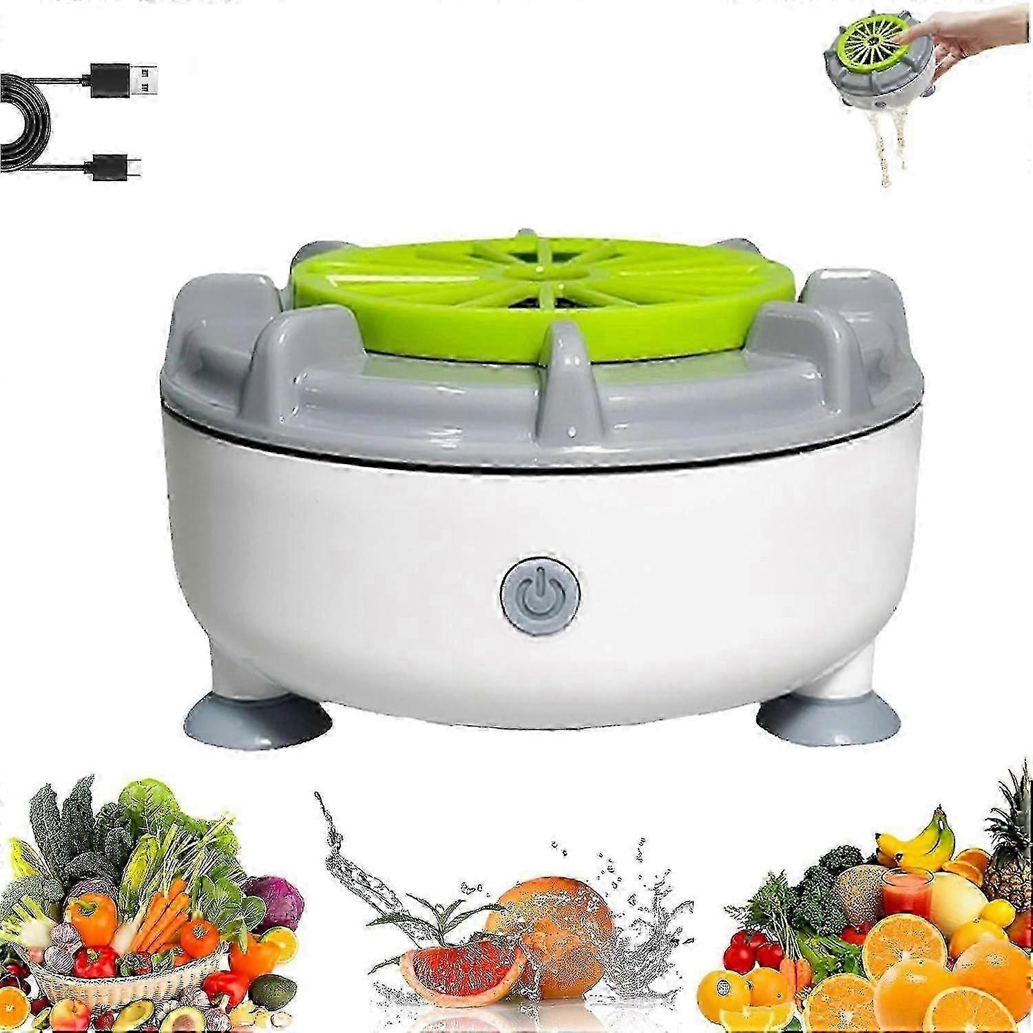 Efficient Portable Fruit and Vegetable Washers, Fruit and Vegetable Cleaning Machines, 2025 New Automatic Washer Spinner Machine for Cleaning Fruits