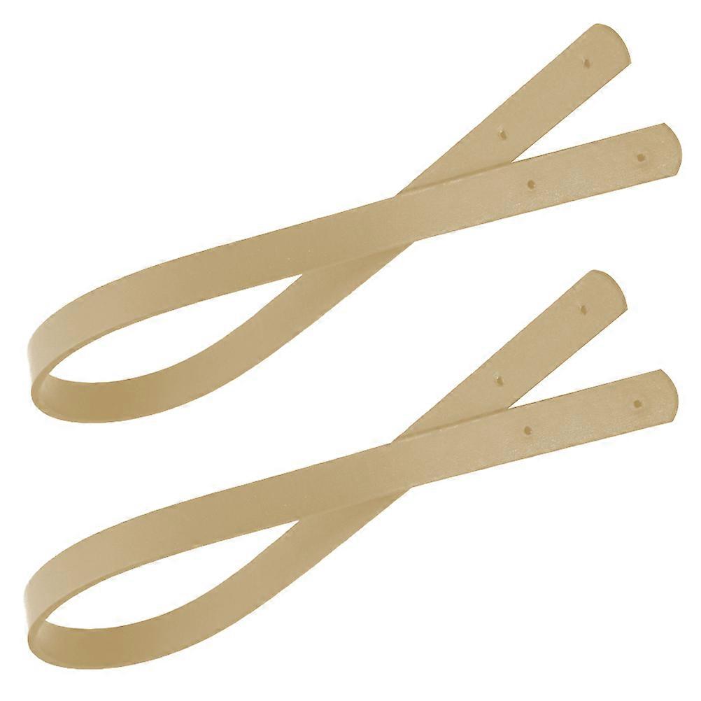PU Bag Strap Tote Bag Replacement Handle 6Pcs Beige Color