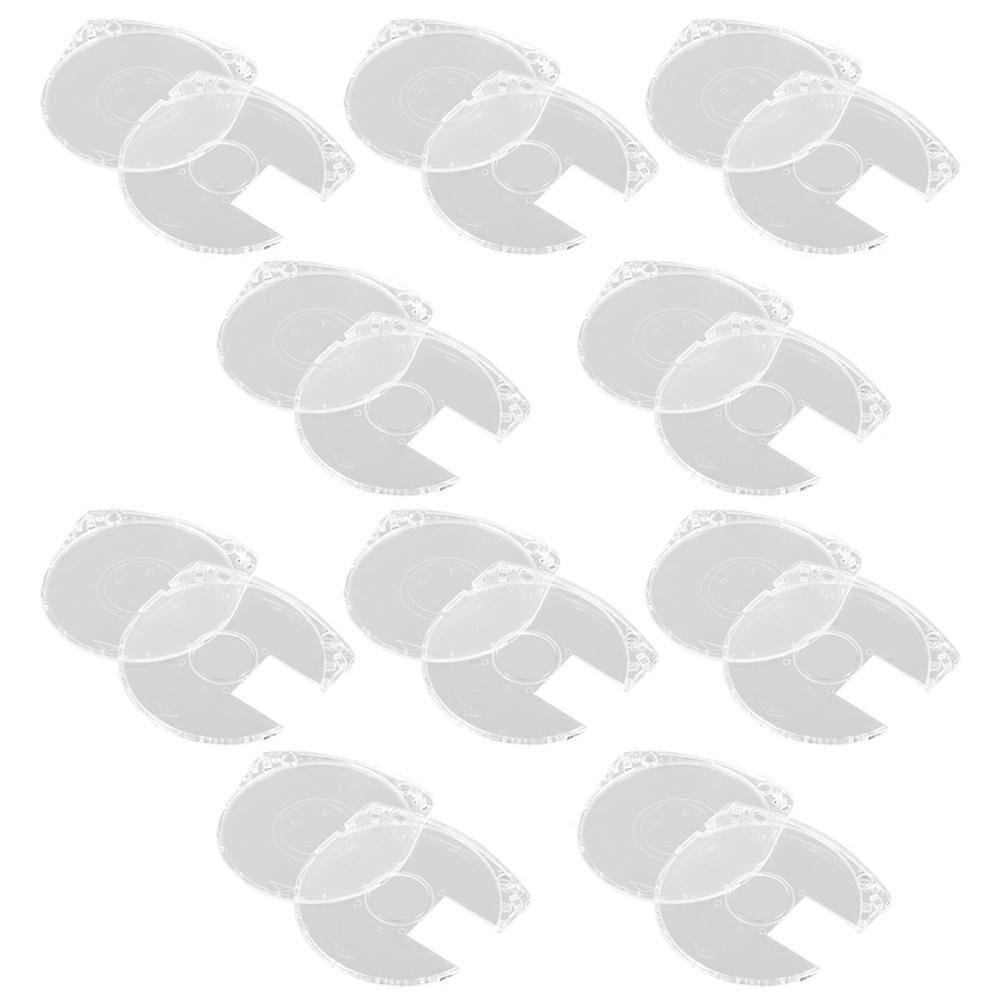 Game Disc Organizer Acrylic Material Solid and Sturdy for Lasting Use Easy to Open and Close Gaming Accessory 6.5X6.5X0.5CM 10Pcs