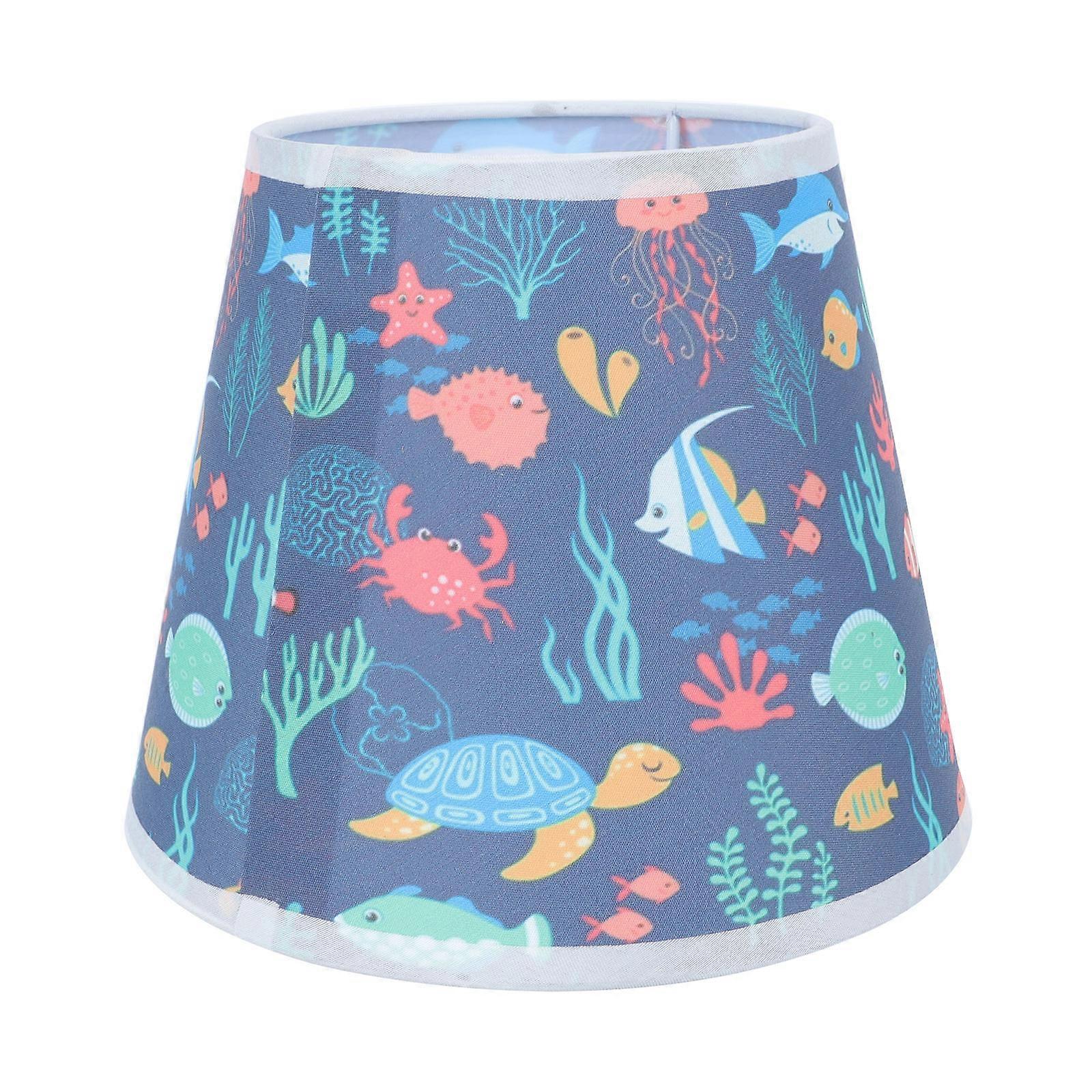 Navy Cloth Lampshade Simple Lampshade for Decor 3Pcs DIY Accessory