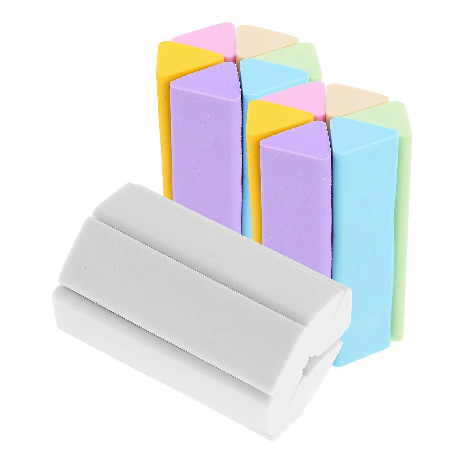 Drawing Eraser Triangular Erasers for Writing Art 54Pcs Tpe Material