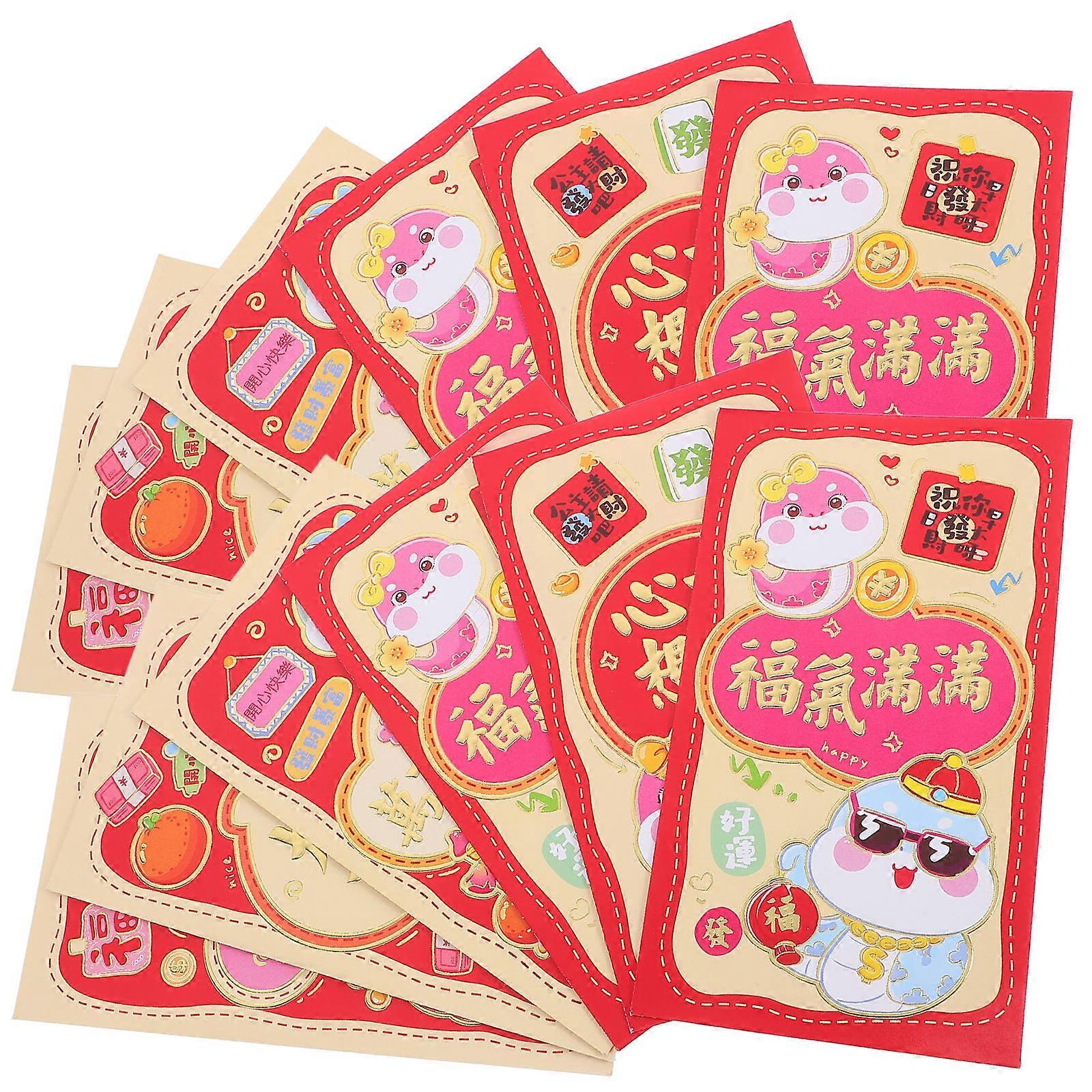 New Year Red Packets Money Pocket for New Year 90Pcs Spring Festival Paper Envelope